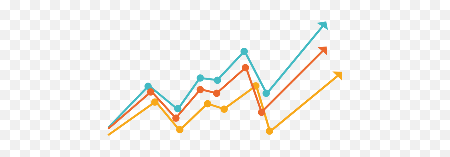 Increasing Multicolor Line Chart Transparent Png U0026 Svg Vector Emoji,Chart Trending Up Emoji