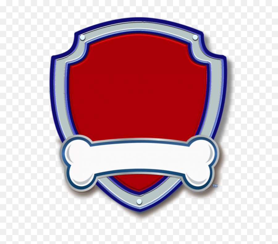 Bone Clipart Paw Patrol Bone Paw Patrol Transparent Free - Paw Patrol Logo Plain Emoji,Single Paw Emoji