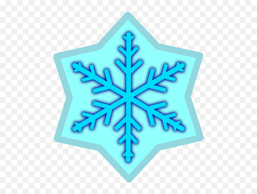 Blue Snow Flake Clip Art At Clkercom - Vector Clip Art Emoji,Sow Flake Emoji