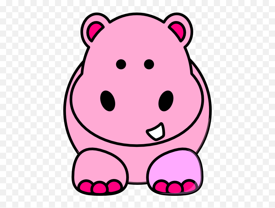 Babi Kartun - Clipart Best Emoji,Purple Hippo Emoji
