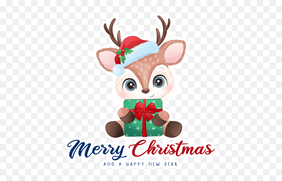Christmas By Marcossoft - Sticker Maker For Whatsapp Emoji,Christmas Wreath Emoji