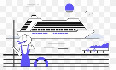 Cruise Icon - Download In Line Style Emoji,Cruise Emoji Image