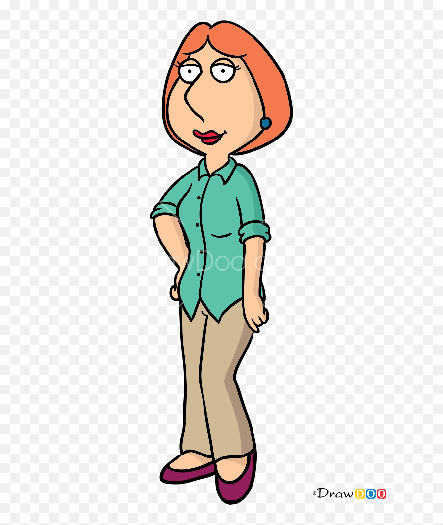 How To Draw Lois Griffin Family Guy - Family Guy Lois Emoji,Griffin Emoji