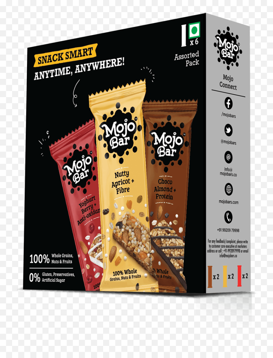 Buy Healthy Protein Bars Online At Mojo Bars Lbb - Types Of Chocolate Emoji,Mojo Emoji