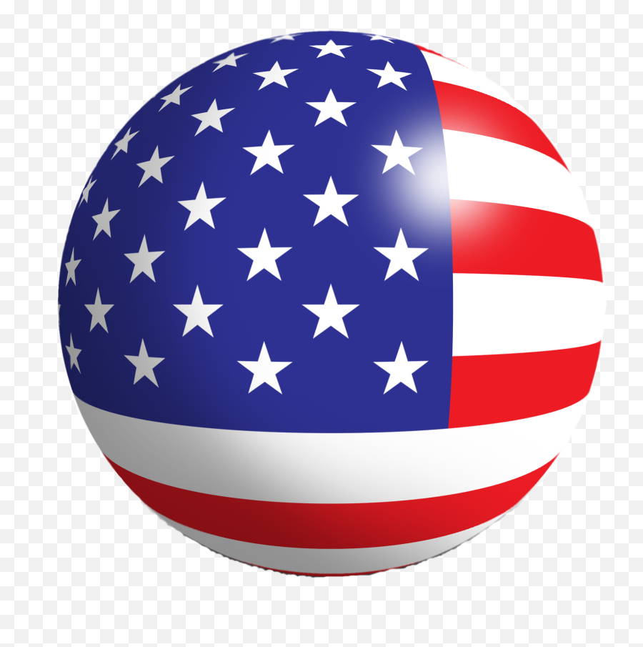 Usa Png Flag - Usa Flag Sphere Png Emoji,American Flag Made Out Of Emojis