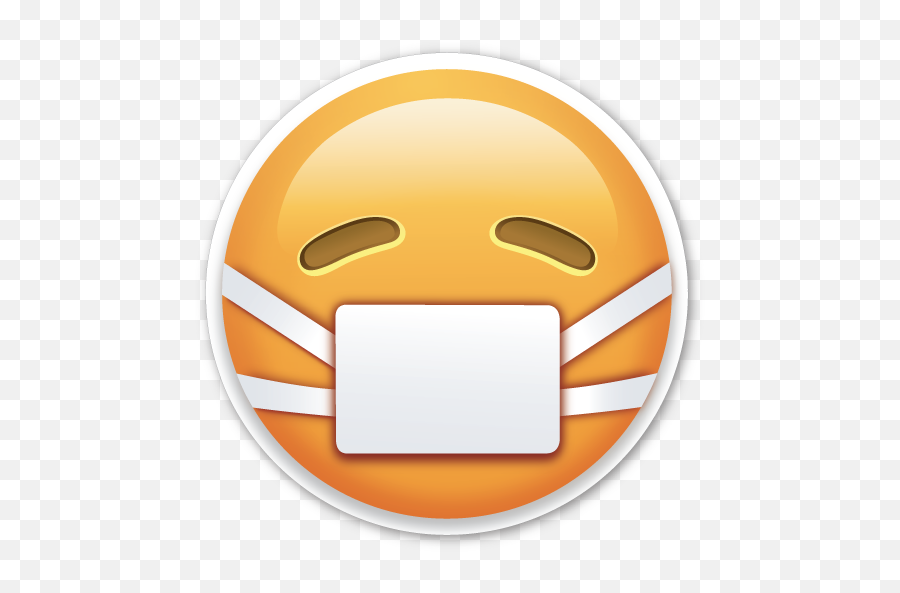 Face With Medical Mask Emoji Stickers Medical Masks Emoji - Mask Emoji Transparent Background,Ninja Emoji