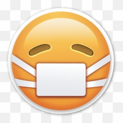 Face With Medical Mask Emoji Stickers Medical Masks Emoji - Mask Emoji Transparent Background,Ninja Emoji