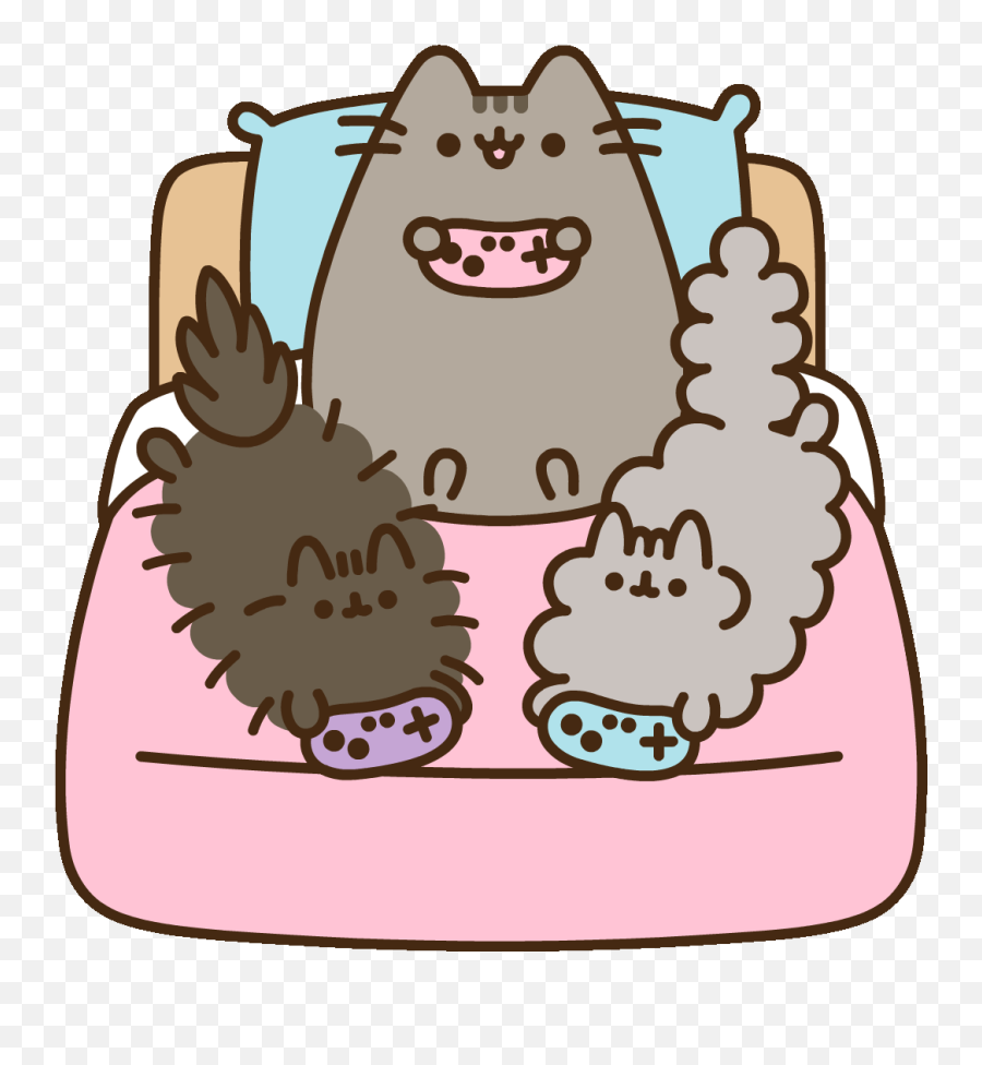 Pusheen The Cat Cute Stickers Kawaii Things - Cloudygif Enjoy Pusheen Gif Transparent Emoji,Pusheen The Cat Emoji