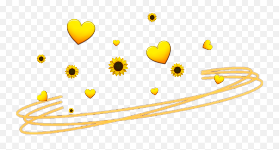 Emoji - Aesthetic Black Hearts Png,Crown Emoji