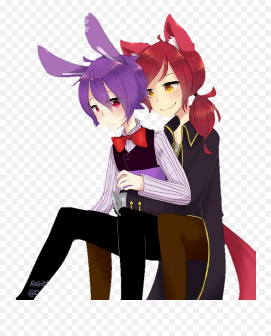 The Most Edited Fonnie Picsart - Bonnie X Foxy Fnaf Emoji,Fonzie Emoji