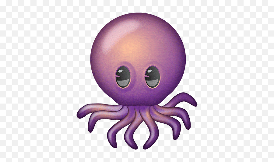 Common Octopus Emoji,Purple Octopus Emoji