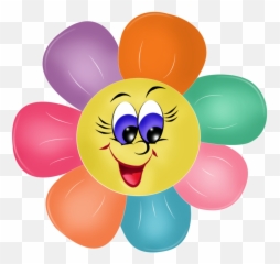 Clipart Teacher Emoji Clipart Teacher - Flower Smiley Face Clipart,Teacher Emoji