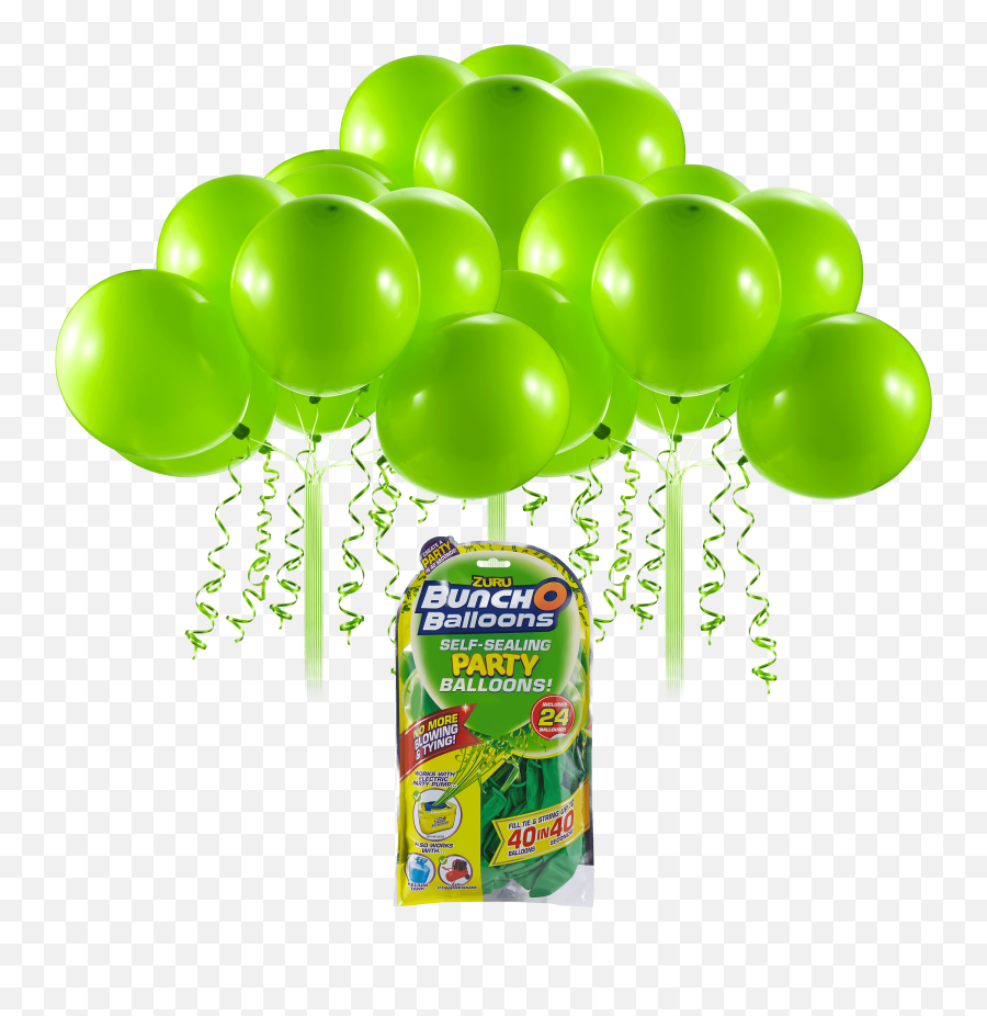 Bunch O Balloons Self - Sealing Latex Party Balloons Green 11in 24ct Emoji,Creative Texts With Emojis My Balloon