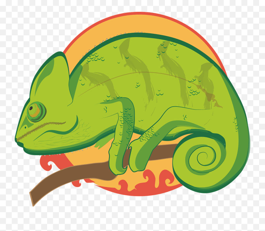Free Chameleon Lizard Illustrations - Chameleon Illustration Png Emoji,Colors Emotions Chameleon Character