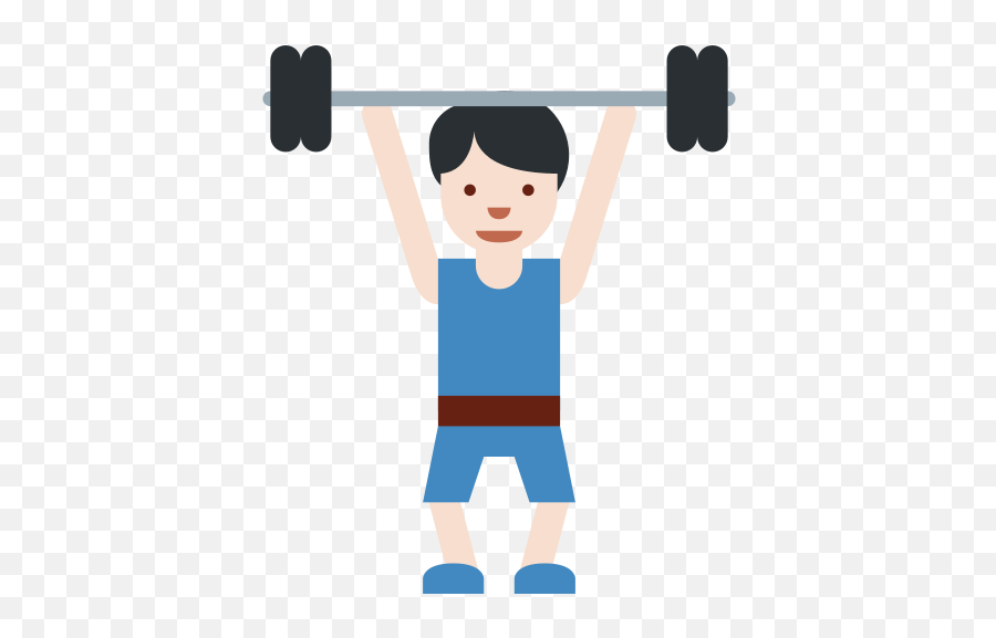 Man Lifting Weights Emoji With - Cara Fat Loss Diet,Deadlift With Your Emotions