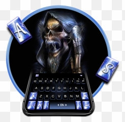Singing Blue Skull Keyboard Theme - Space Bar Emoji,Nokia Phones Emojis Keyboard