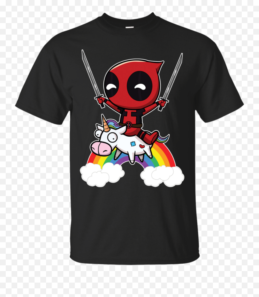 Deadpool Riding Unicorn Shirt Hoodie - Deadpool Riding A Unicorn Emoji,Deadpool Banner Emoticons