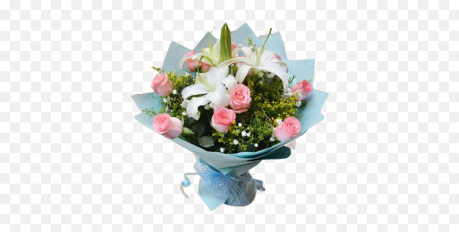 Buquê Top Black Floricultura Curitiba - Pink And White Roses Bouquet Dark Blue Wrap Emoji,Coroas De Folres Para Velorio Em Emoji