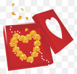 Valentine Love Rosses Heart Box Sticker By Salulilbug - Girly Emoji,Heartbox Emoji