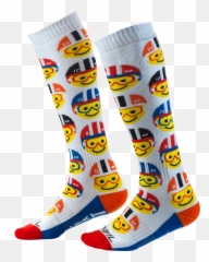 Oneal Pro Mx Sock Emoji - Pro Mx Sox Socks 0356,Girls Emoji Knee Socks