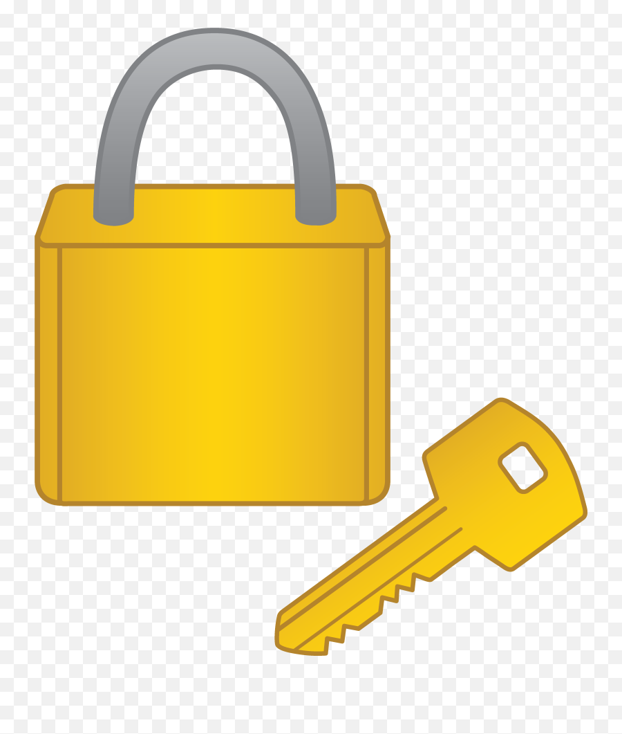 Lock And Key - Lock And Key Cartoon Clipart Full Size Lock And Key Clipart Emoji,Padlock Emoji