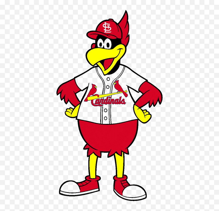 Cartoon Stl Skyline - St Louis Cardinals Fredbird Emoji,St Louis Cardinals Emoji