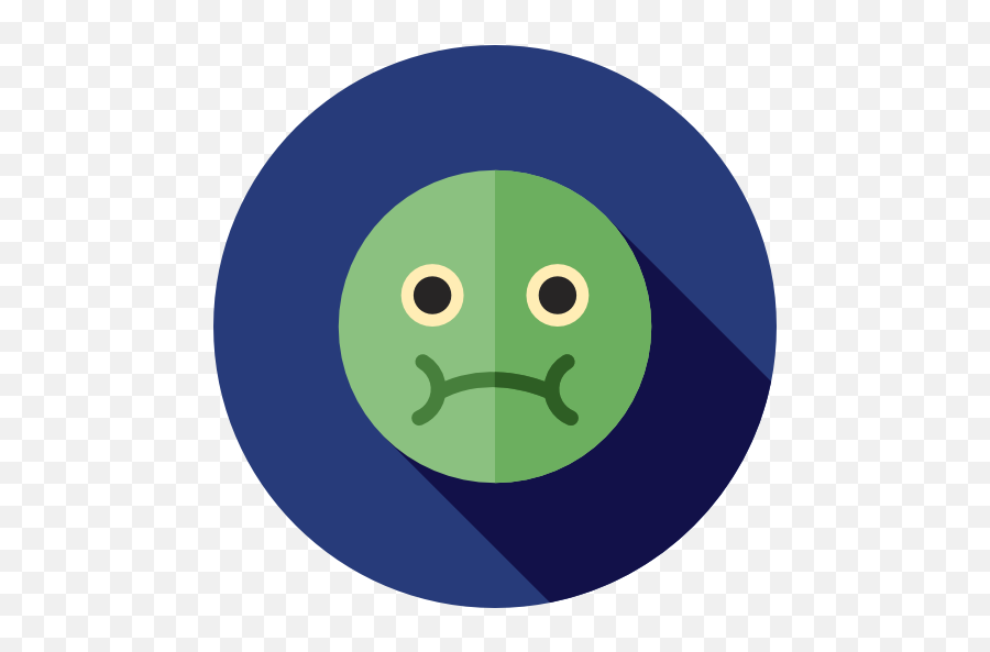 Sick Emoticons Ill Emoji Feelings Smileys Icon - Sick Icon Png Circle,Medical Emoji