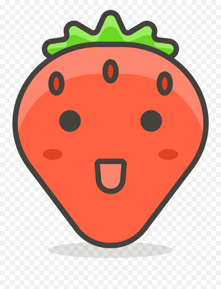 Strawberry Fruit Free Icon Of Another Emoji Icon Set - Dot,Fruit Emoji