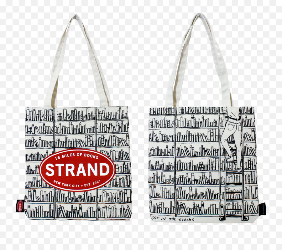 Strand Tote Off - Strand Lost In The Stacks Emoji,Rebecca Minkoff Customizable Leather Pouch With Emoji Stickers