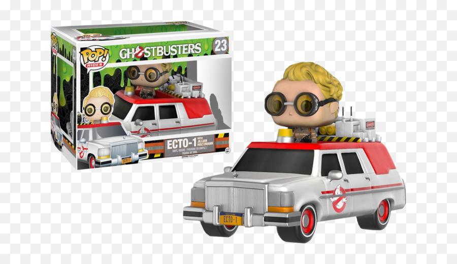 Ghostbusters - Jillian Holtzman Ecto1 Pop Ride Vinyl Figure Emoji,Ghostbusters Hearse Emoticon