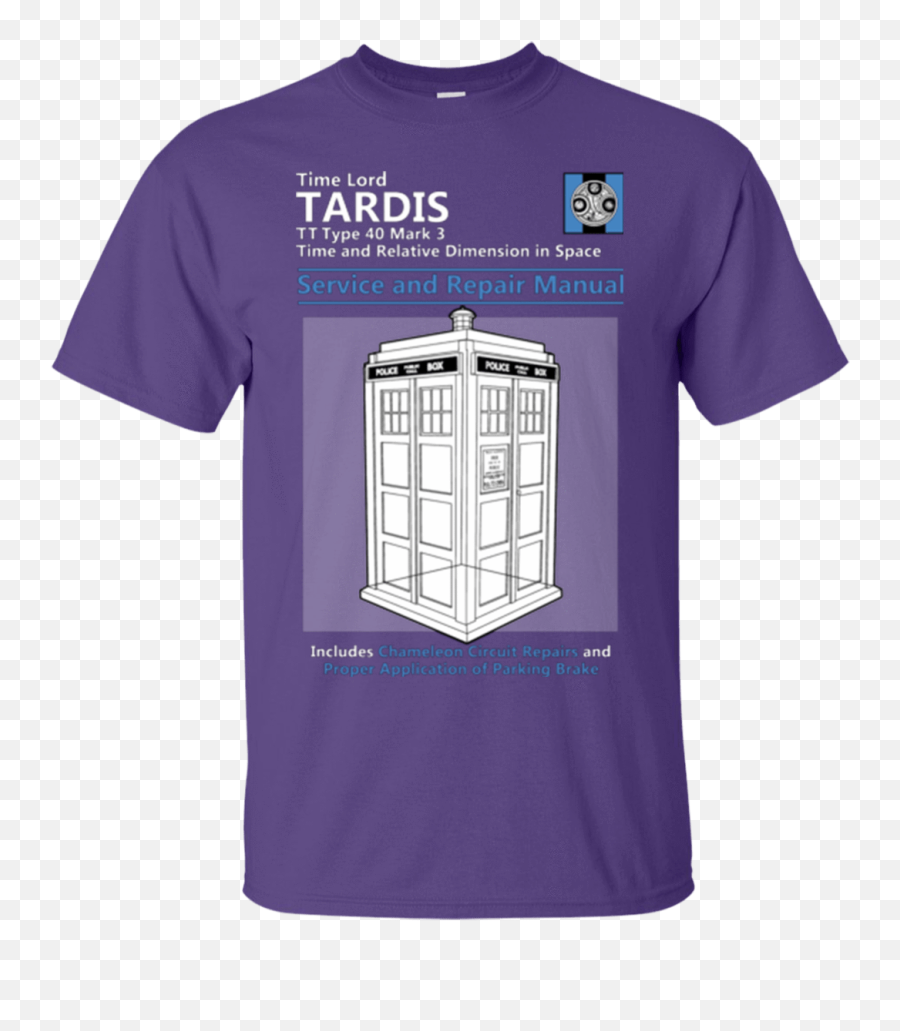 Tardis Service And Repair Manual T - Shirt U2013 Pop Up Tee Emoji,Small Tardis Emoticon