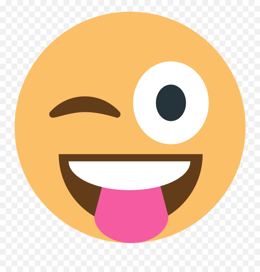Winking Face With Tongue Emoji Clipart - Géricault,Wink Tongue Emoji
