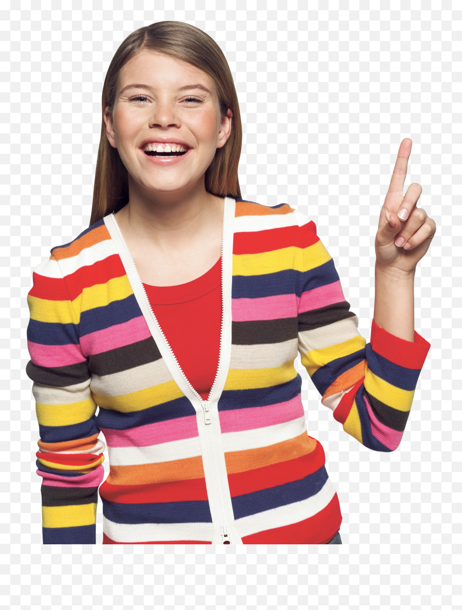 Smiling Female Finger Pointing Transparent Png Png Mart Emoji,Finger Point Emoji Transparent