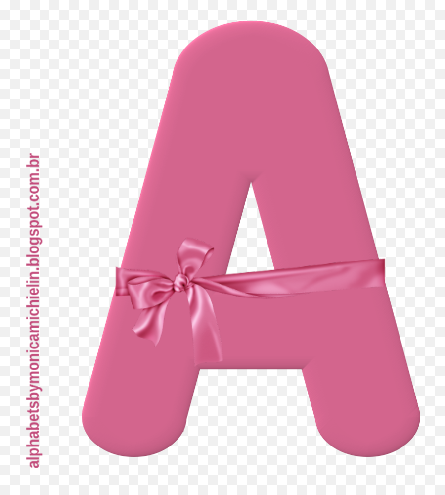 Laço Rosa Alfabeto Pink Ribbon Alphabet Alphabets By - Bow Emoji,Pink Breast Cancer Ribbon Emoji