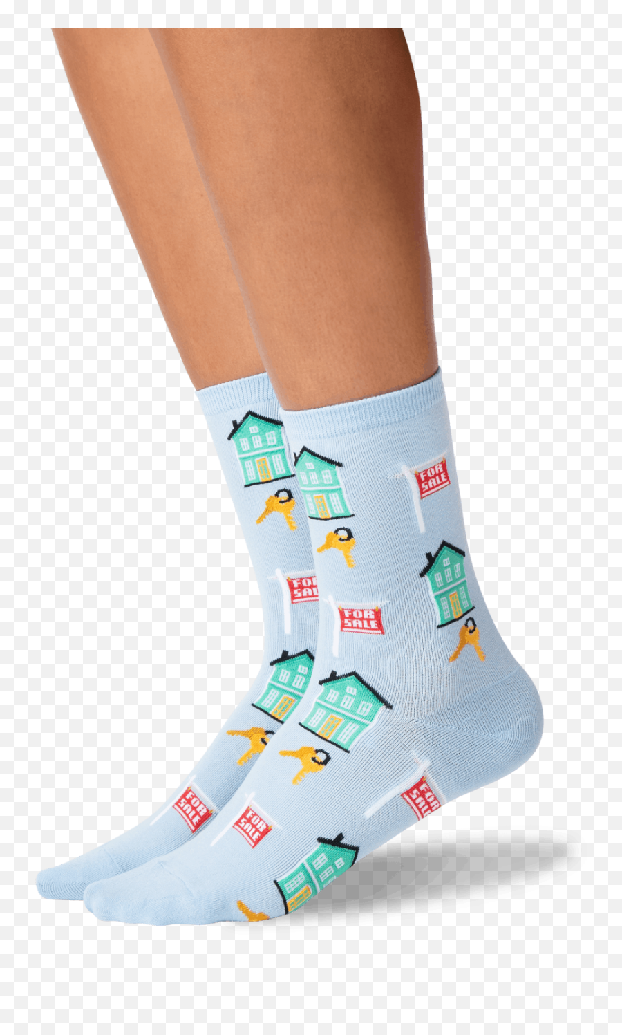 Womenu0027s Realtor Crew Socks - Light Blue Unisex Emoji,Realtor Emoji