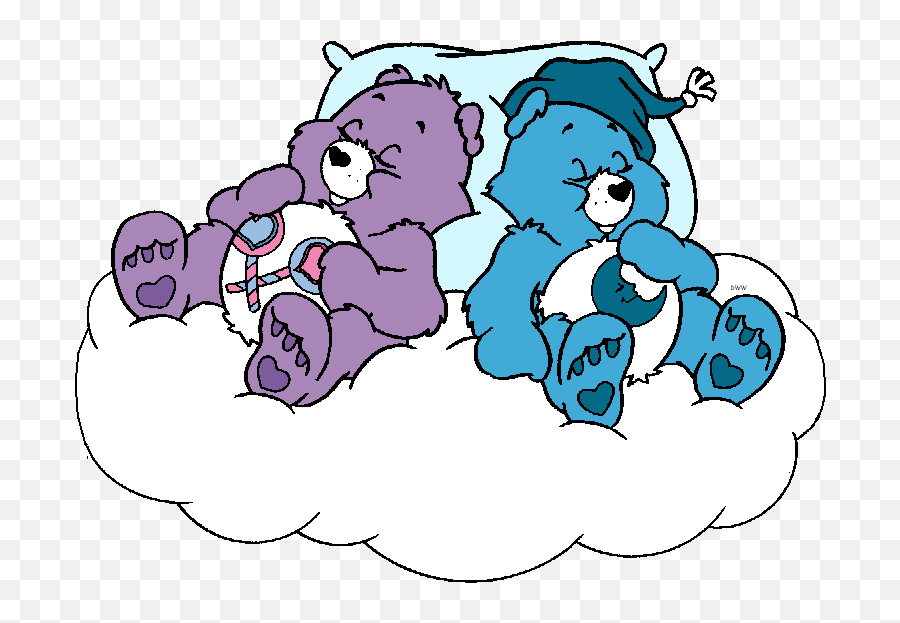 Bedtime Bear And Share Bear - Cartoon Care Bears Bedtime Bear Emoji,Emoji Bedtime Stories