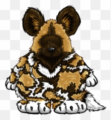 African Painted Dog Costume Club Penguin Wiki Fandom - Club Penguin Hyena Costume Emoji,Alien Emoji Costume
