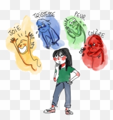 Tableau Des Émotions - Vis Ma Classe Fictional Character Emoji,La Couleur Des Emotions