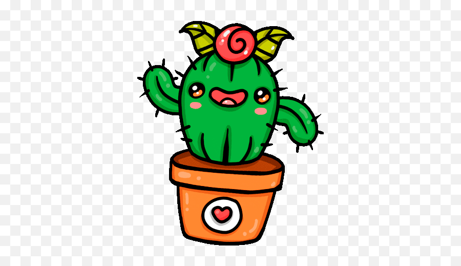 Cactus Sticker By Garbi Kw Love Stickers Stickers Cactus - Gif De Plantas Kawaii Emoji,Koala Emoji Android