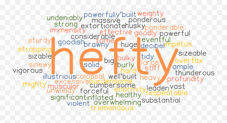 Hefty Synonyms And Related Words What Is Another Word For - Dot Emoji,Mental Illness Resulting From Inexpression Of Emotions