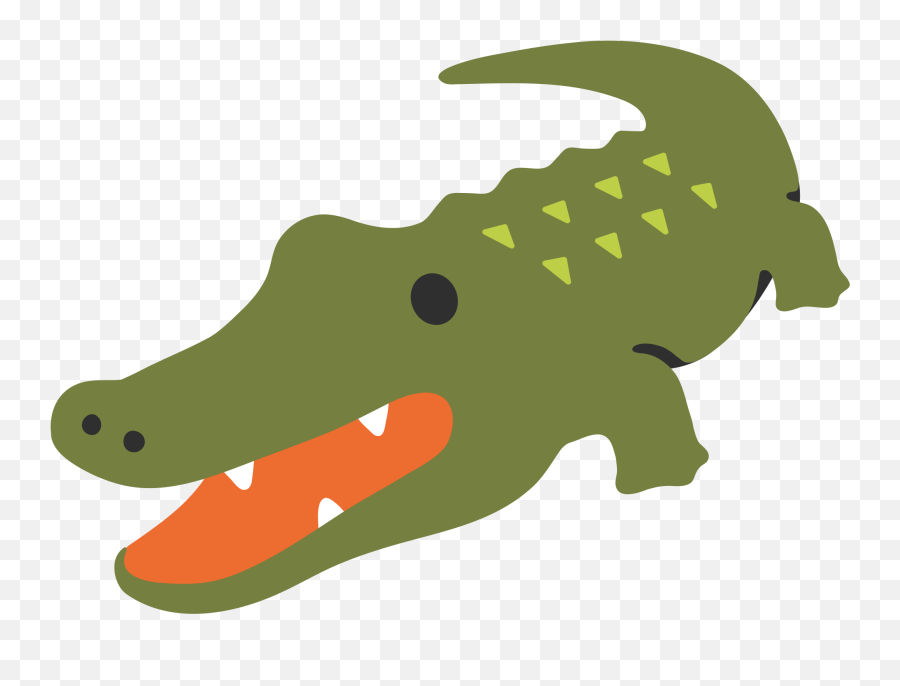 Alligator Clipart Emoji - Crocodile Emoji Transparent Crocodile Emoji,Open Eyed Crying Emoji