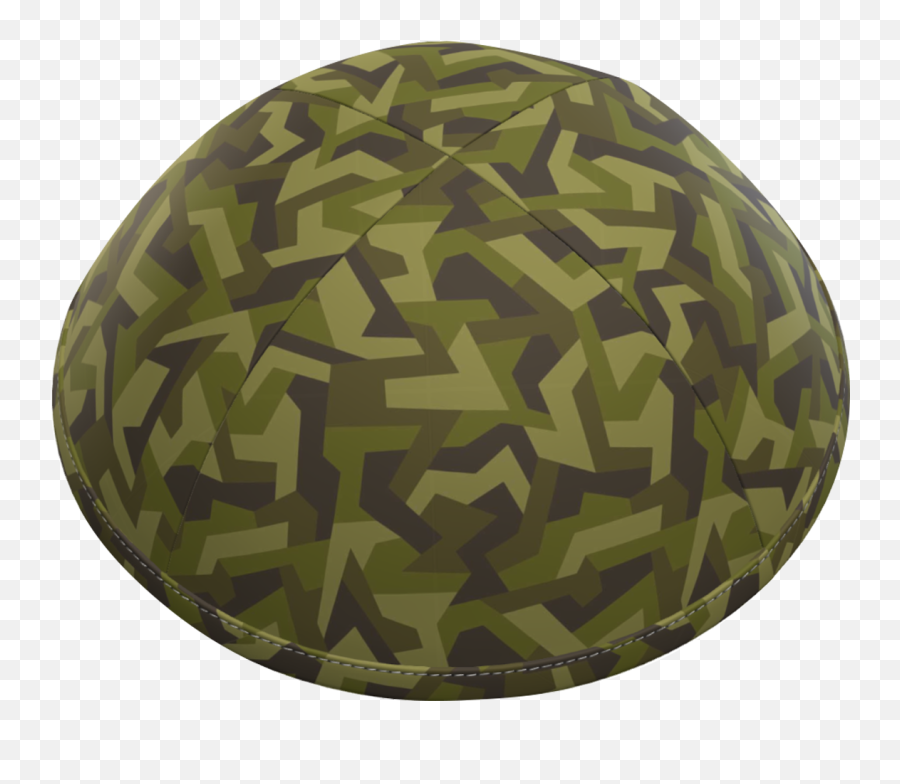 Printed Kippot - Hard Emoji,Camouflage Emoticon