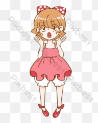 Surprised Emoticon Cartoon Emoticon - Girly Emoji,Exaggerated Cartoon Expression Emojis