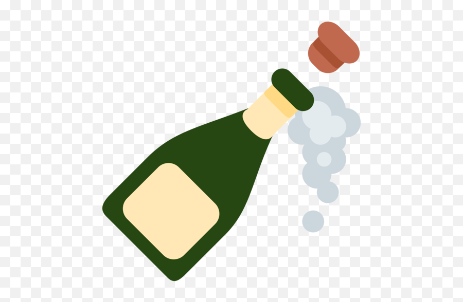 Emoji Sticker Bottle Green For New Year - Pop Champagne,Chinese Rooster Emojis