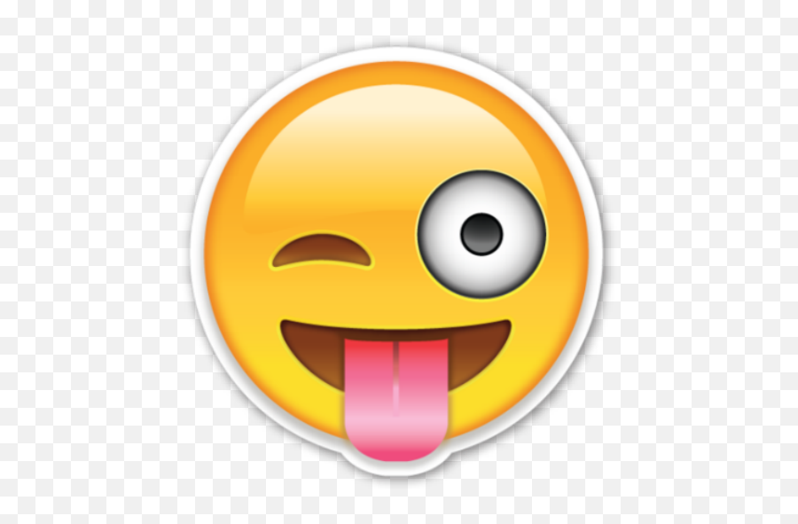 Emoji Stickers Png Transparent Images - Transparent Tongue Out Emoji,Large Emoji Stickers