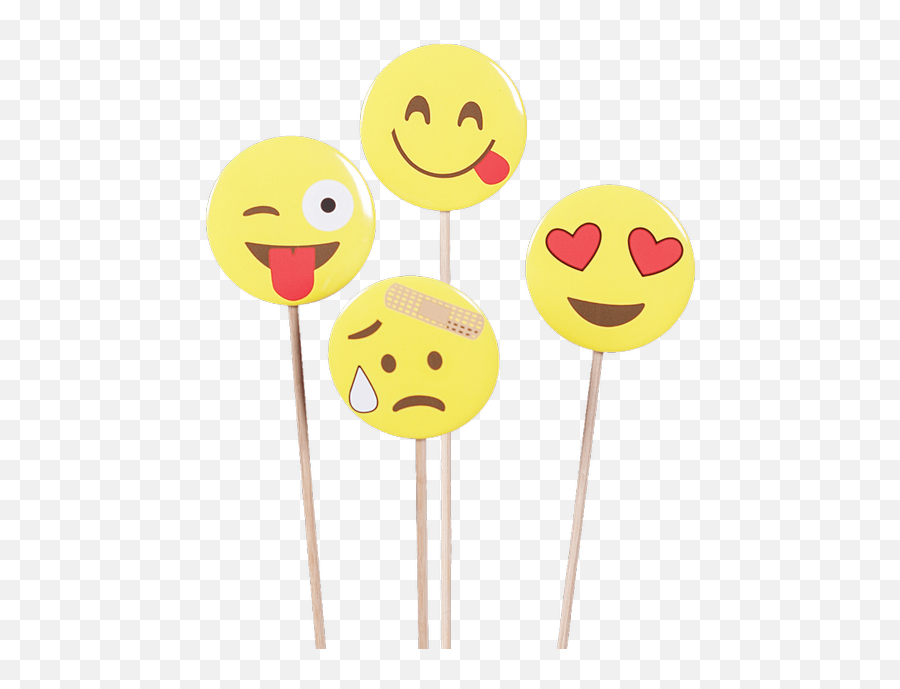 Round Ylw Emoji Pin Pick Connells Maple Lee Flowers And - Happy,Flowers Emoticon