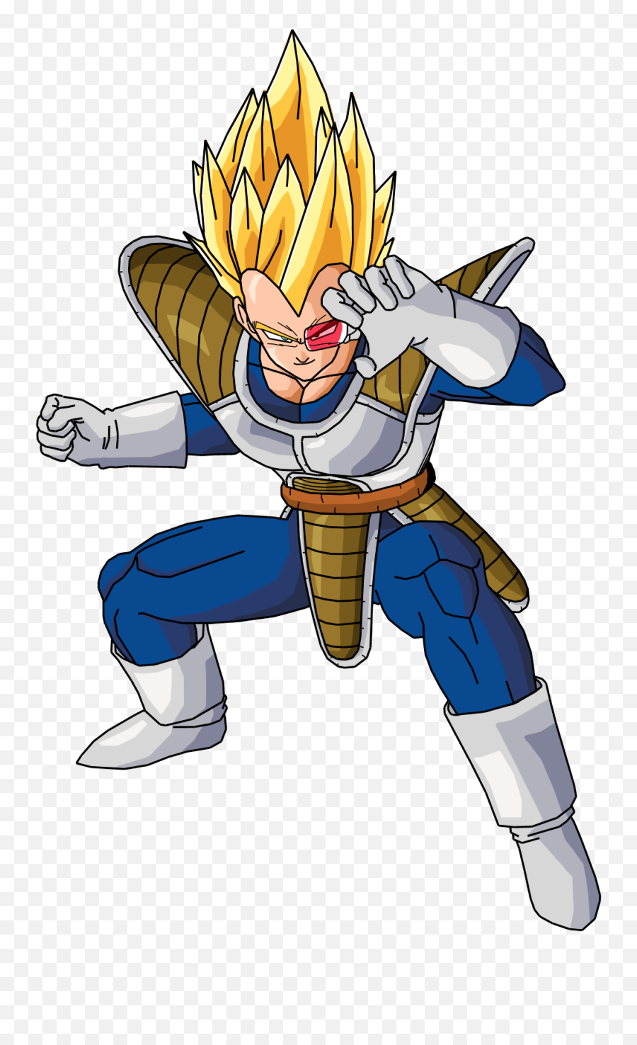 Raging Blast 2 Vegeta Png Transparent - Vegeta Scouter Ssj Png Emoji,Super Saiyan 2 Vegeta & Bulma- Outburst Of Emotion