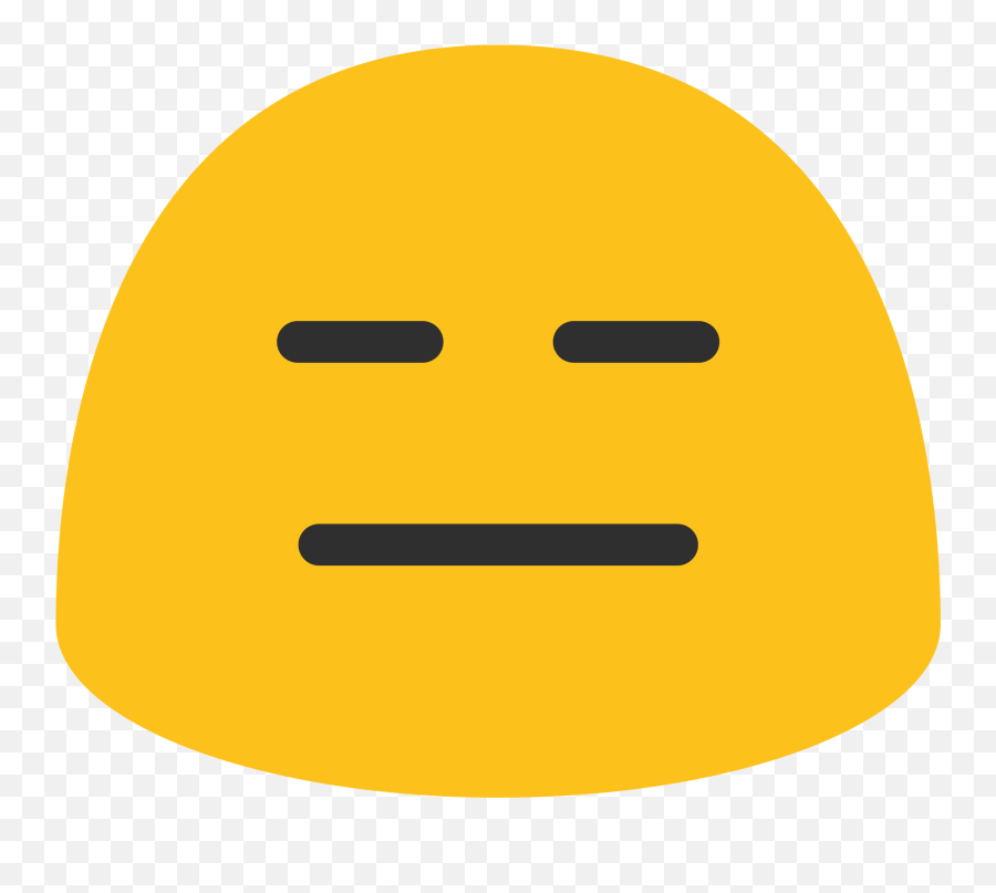 Emoji U1f611 - Emoji,Expressionless Face Emoticon