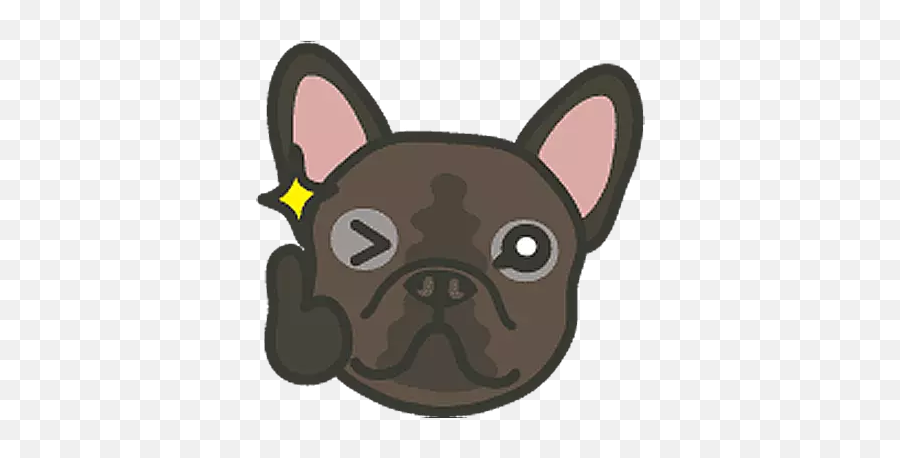 Whats Up - Stickers Whatsapp Bulldog Frances Emoji,English Bulldog Emoji