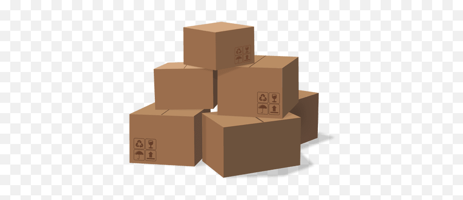 Cardboard Boxes Transparent Png - Pila De Cajas Png Emoji,Cardboard Cutout Emojis